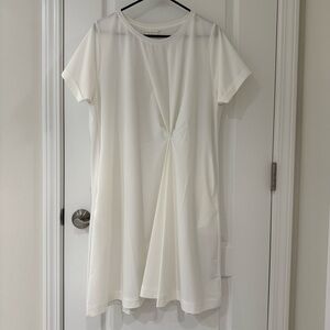 emmi yoga | Front Gather White Dress | Size 0 (US S)